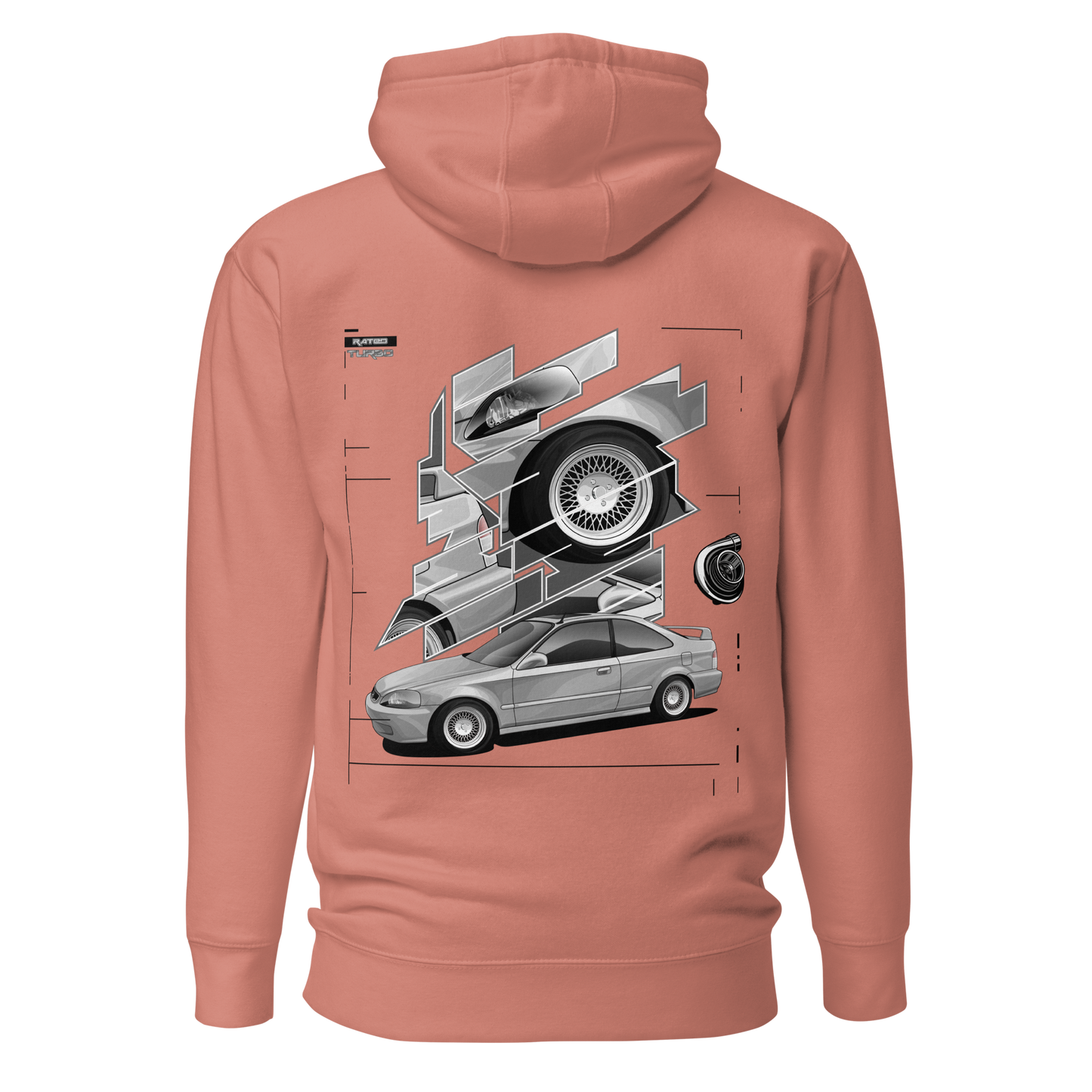 Rated *LIMITED* Civic EX Coupe Turbo Hoodie
